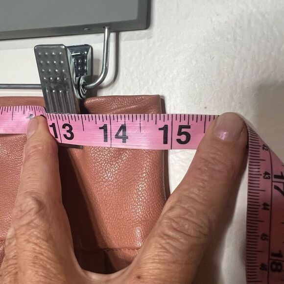 Commando Pink Faux Leather Jogger Pants Pockets Sz Medium - Picture 10 of 12